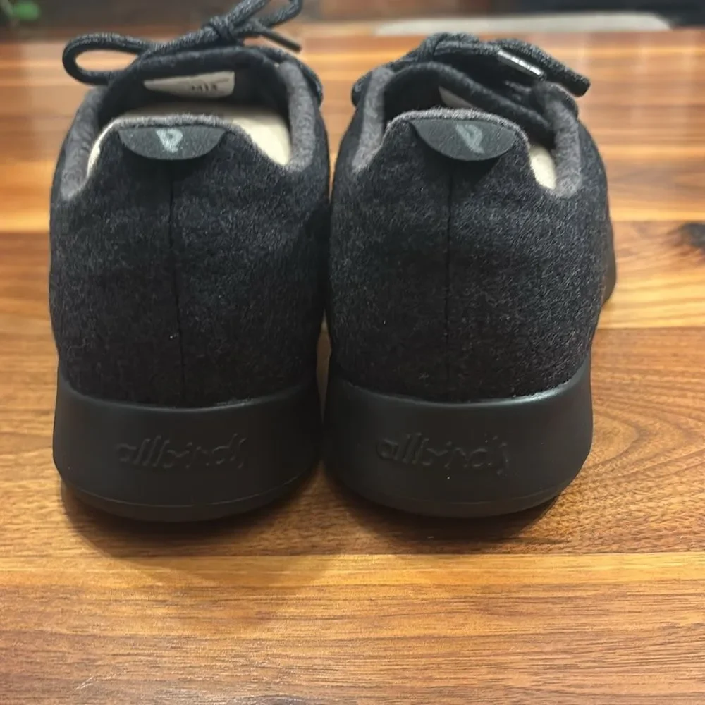 New Allbirds Natural Black Soft Marino Wool Runners with Black Sole Size 13